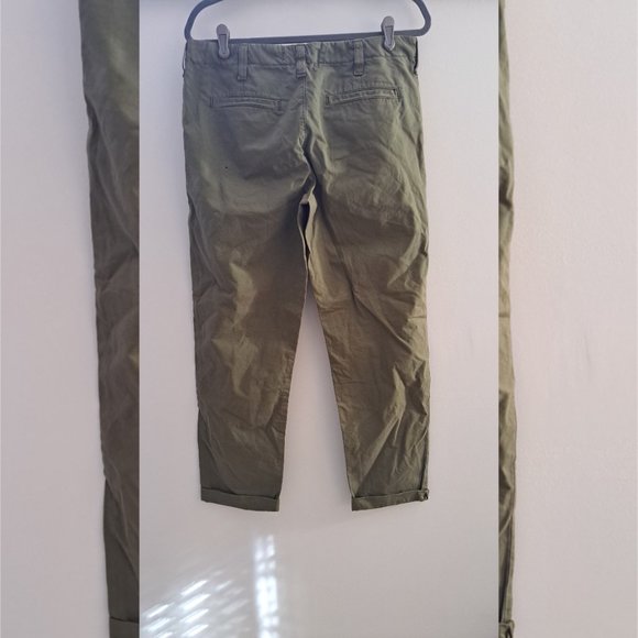 J BRAND Olive Green Mid Rise Cuffed Hem Jeans - Picture 2 of 7